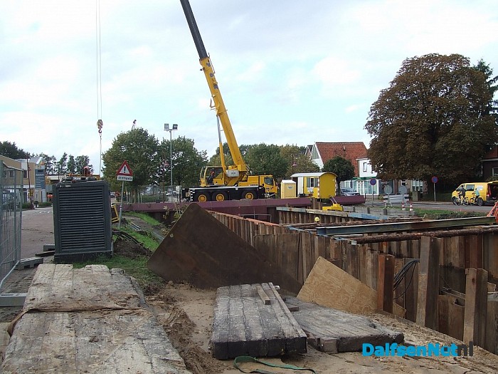 De overkluizing van het kanaal in Lemelerveld