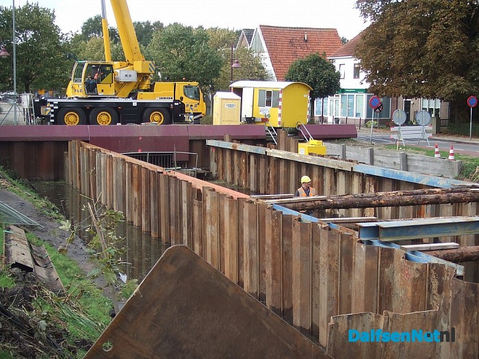 De overkluizing van het kanaal in Lemelerveld
