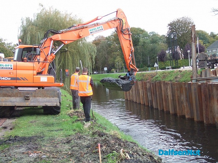 De overkluizing van het kanaal in Lemelerveld