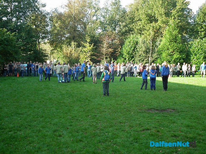 150 Scouts uit hele regio kwamen naar Lemelerveld - Foto: Robert Bril