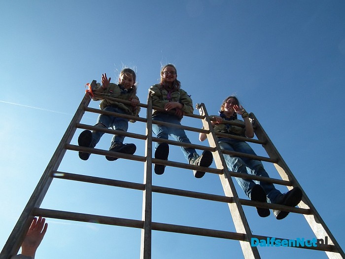 150 Scouts uit hele regio kwamen naar Lemelerveld - Foto: Robert Bril