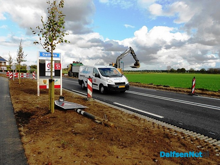 Oud fietspad weg