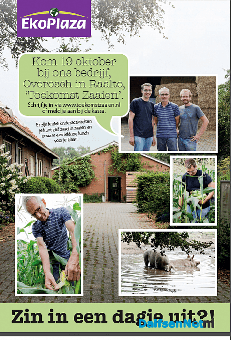 Kom ‘toekomst zaaien’ op zondag 19 oktober bij Overesch