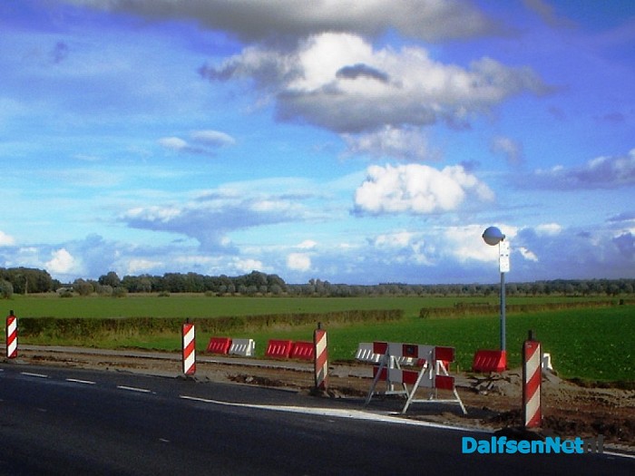 Oud fietspad weg