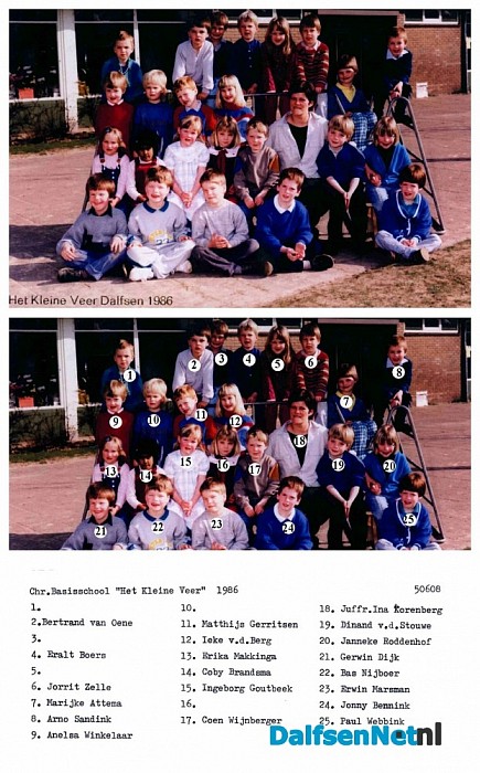 Namen gezocht groepsfoto - Foto: H.G. Foto