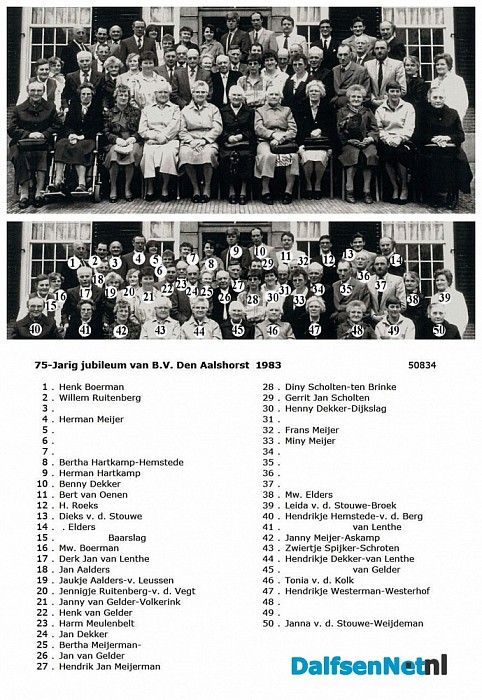 Namen gezocht groepsfoto - Foto: Historische Kring Dalfsen