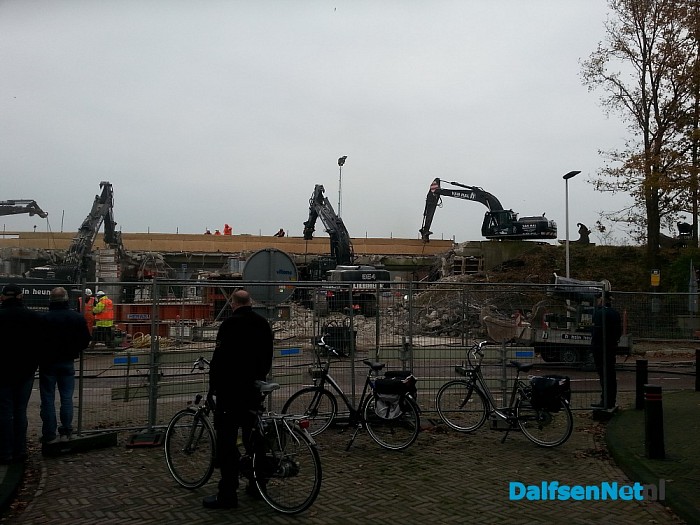 Foto’s vanmorgen genomen van het viaduct Lemelerveld