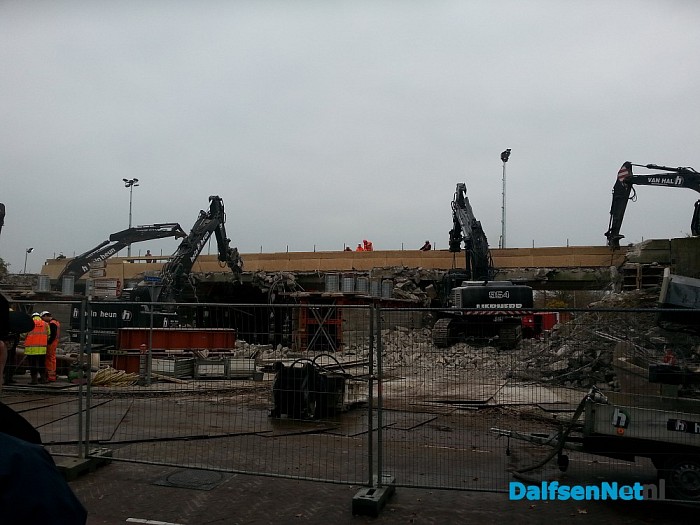 Foto’s vanmorgen genomen van het viaduct Lemelerveld