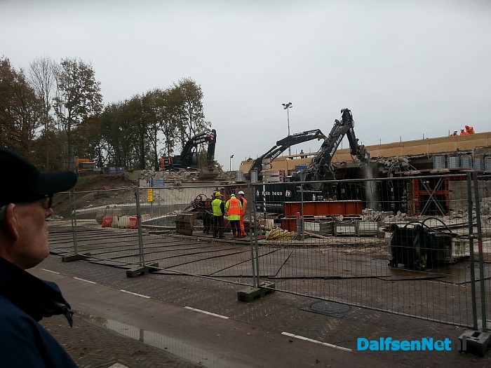 Foto’s vanmorgen genomen van het viaduct Lemelerveld