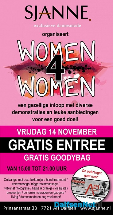 Sjanne organiseert Women4Women