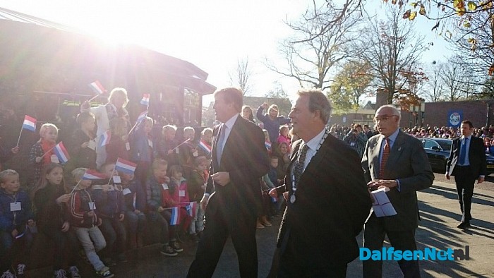 De koning is aangekomen
