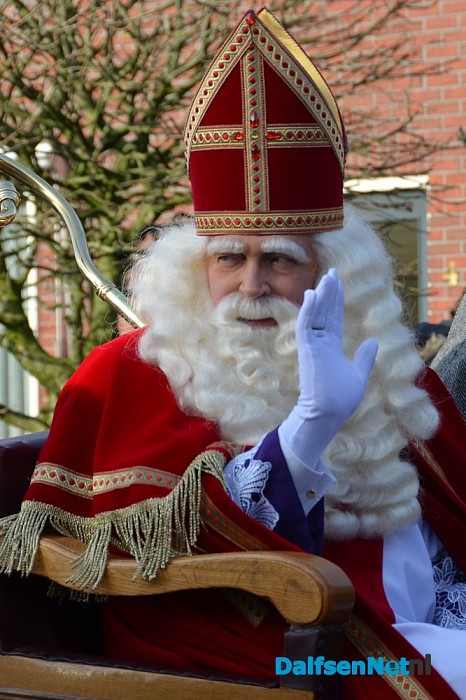 Sinterklaas bracht ook in Lemelerveld een bezoek
