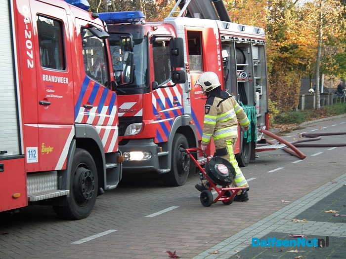 Woningbrand aan de Burg. van Haersoltestraat - Foto: Robert Bril