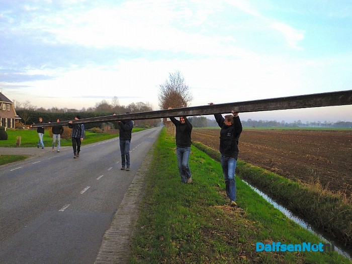 Aan de wandel met dakgoot van 28 meter. - Foto: H.G. Foto