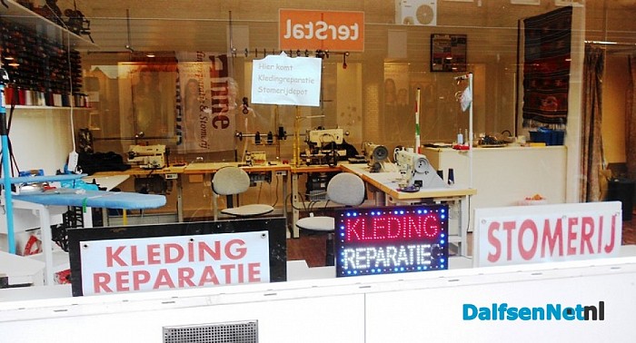 Kledingreparatiewinkel en stomerij (bijna) open