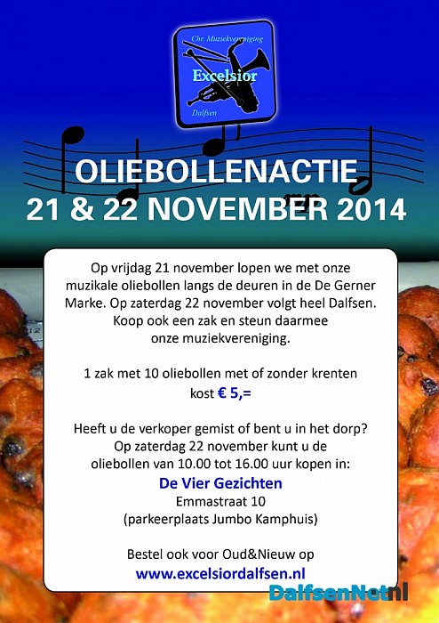 Oliebollenactie Muziekvereniging Excelsior Dalfsen