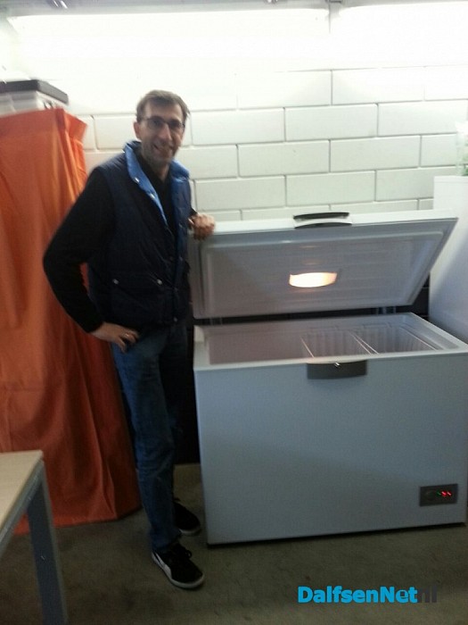 Voedselbank Dalfsen is blij met een nieuwe vriezer