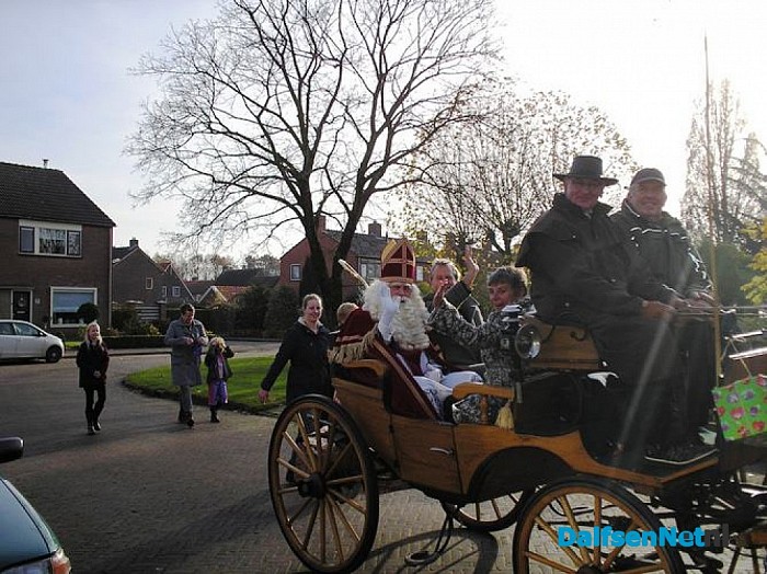 Sinterklaas bracht ook in Lemelerveld een bezoek
