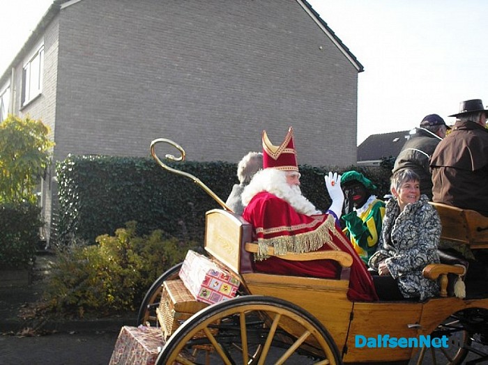 Sinterklaas bracht ook in Lemelerveld een bezoek