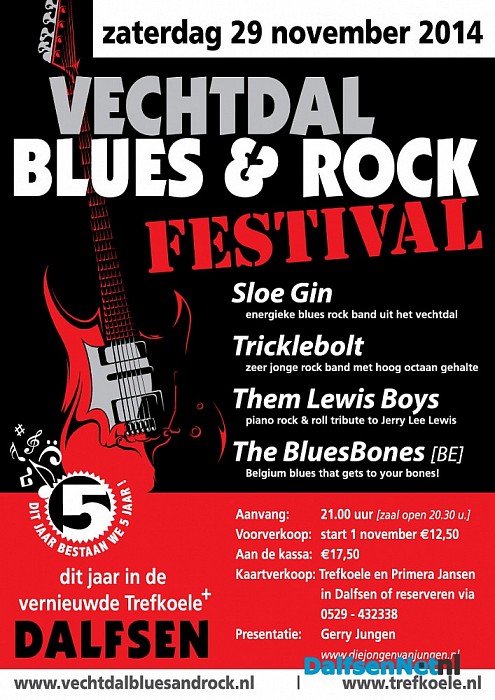 Na het Bakfeest: Vechtdal Blues & Rock festival