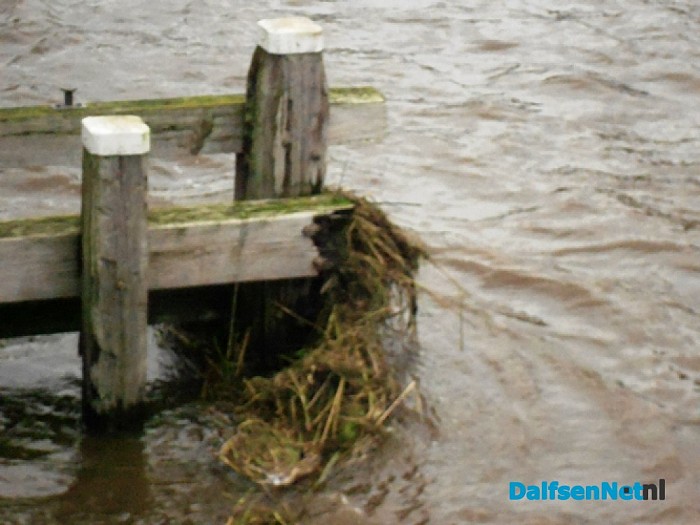 Het water is al weer behoorlijk gezakt