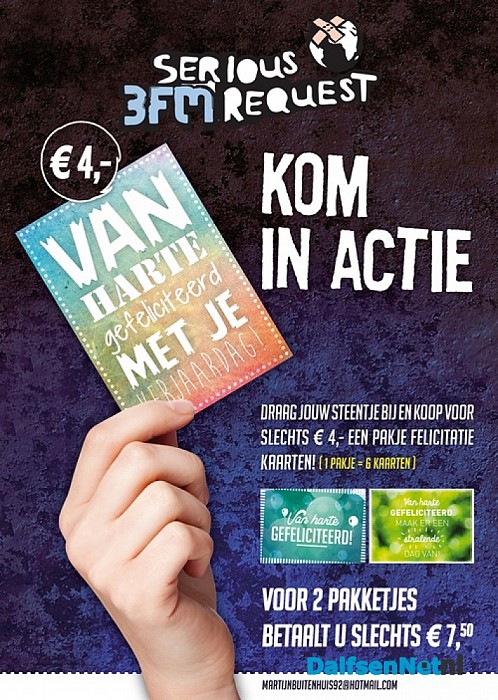 Kaarten actie serious request