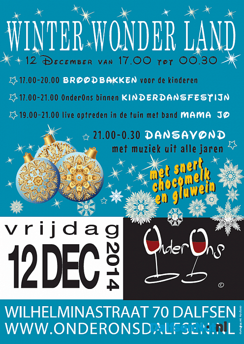 Winter Wonder Land in tuin Onder Ons