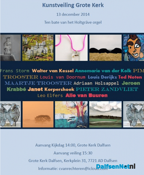 Kunstveiling een enorm succes