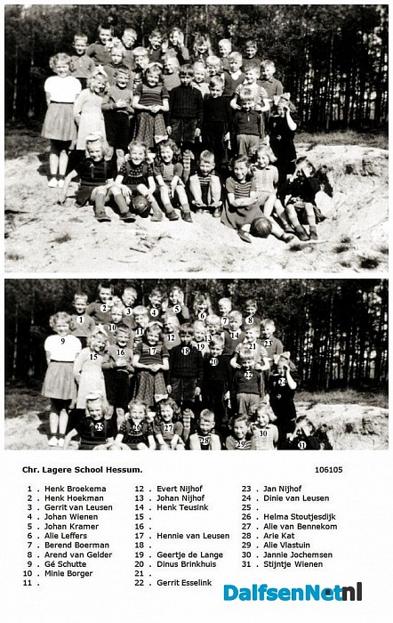 Namen gezocht groepsfoto - Foto: Historische Kring Dalfsen