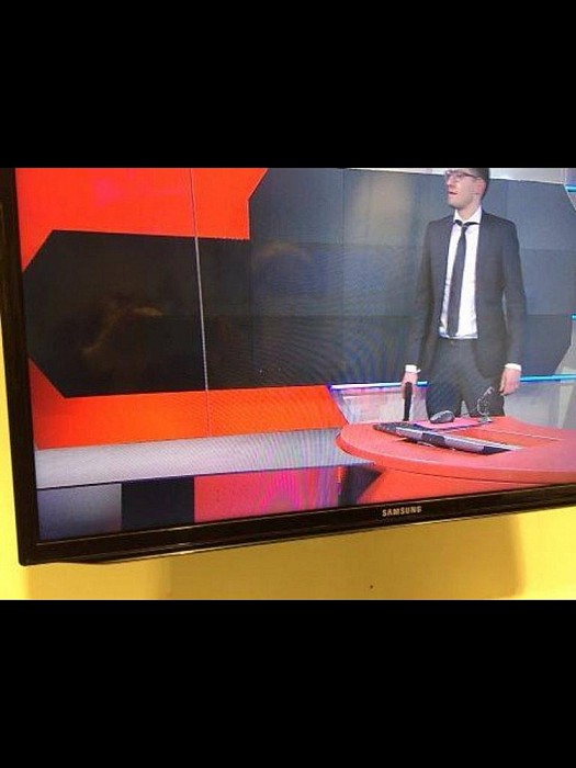 Gewapende man dringt pand NOS binnen (video)
