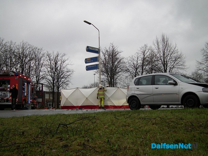 Botsing op de N348 bij Lemelerveld - Foto: Robert Bril