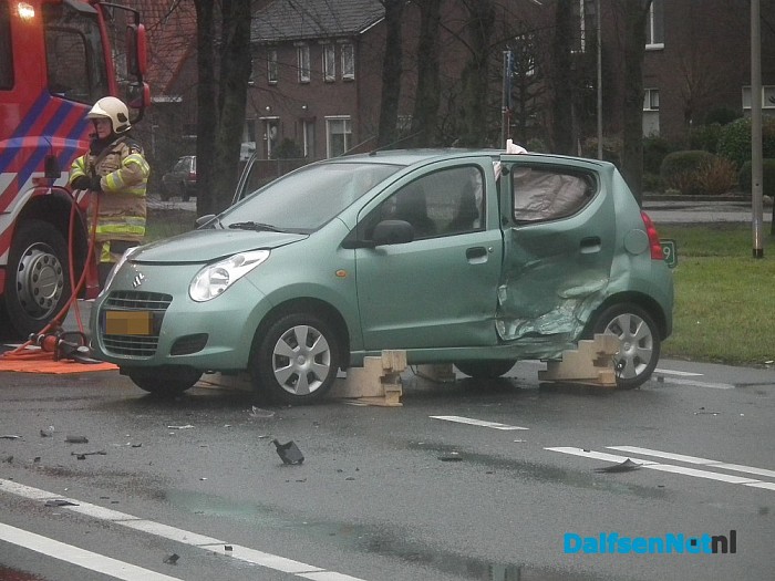 Botsing op de N348 bij Lemelerveld - Foto: Robert Bril