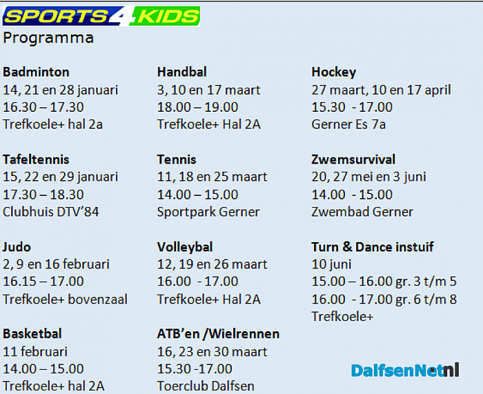 Sports4Kids Dalfsen van start