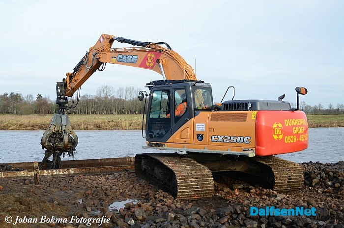 Werkzaamheden ontstening Vecht - Foto: Johan Bokma