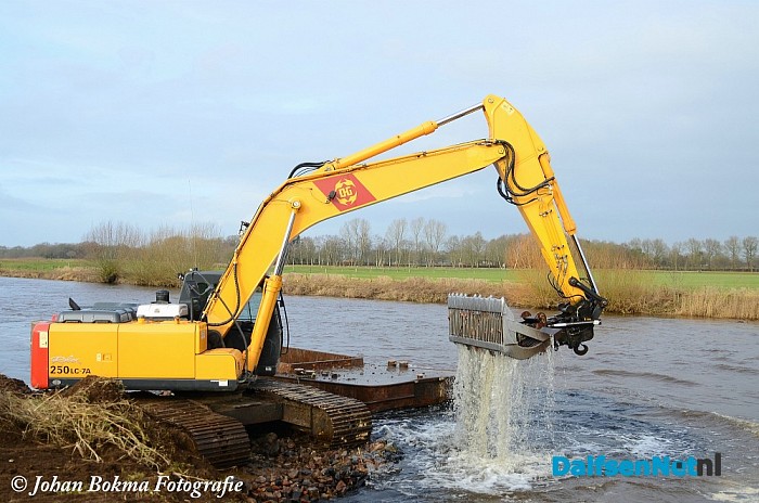 Werkzaamheden ontstening Vecht - Foto: Johan Bokma