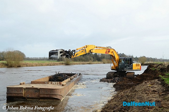 Werkzaamheden ontstening Vecht - Foto: Johan Bokma