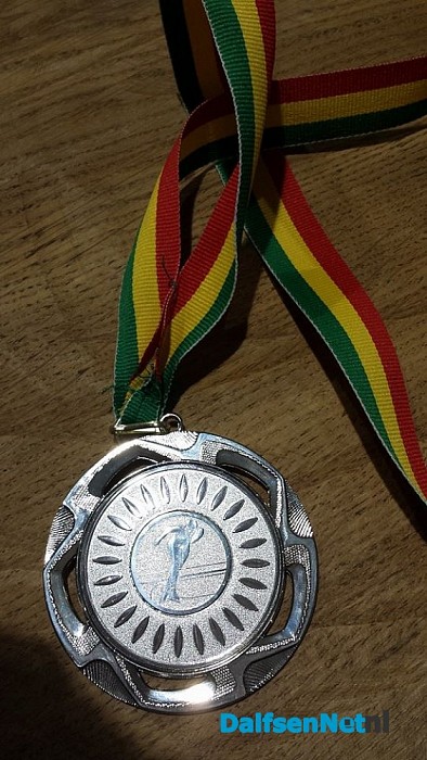 Zilveren plak van Stefan op de 500 meter