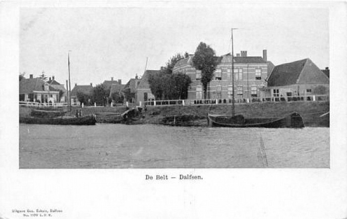 Ansichtkaart Dalfsen uit 1903 te koop - Foto: Lenze L