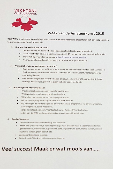 Inspiratieavond Week van de Amateurkunst - Foto: Paul Scholten