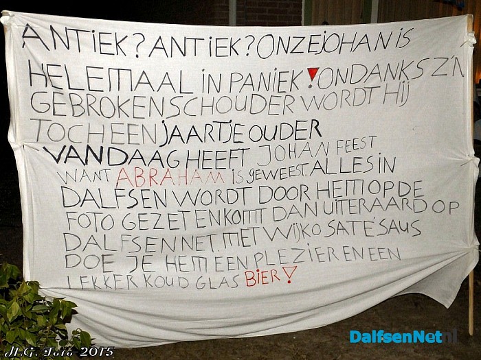 Johan Bokma is 50 jaar! - Foto: H.G. Foto
