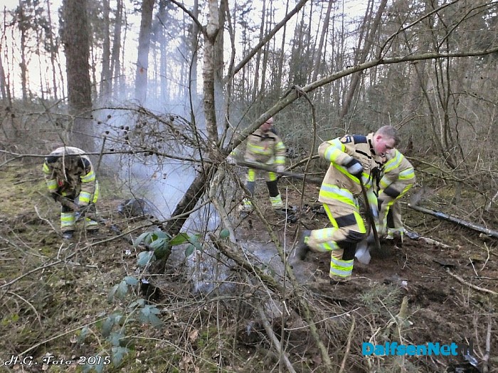 Natuurbrand risico is groot - Foto: H.G. Foto