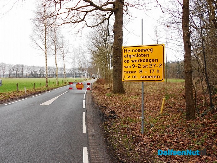 Heinoseweg voor niets afgesloten?