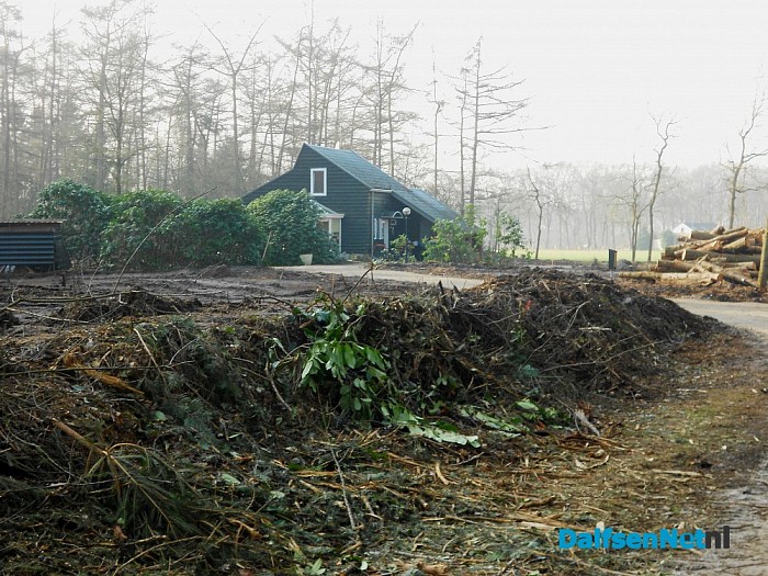 Er komt een prachtig huisje achter de takken weg