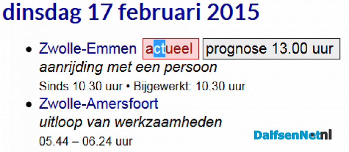 Treinstoring