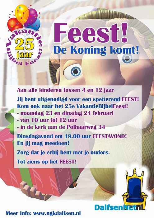 Vakantiebijbelfeest op 23 en 24 februari