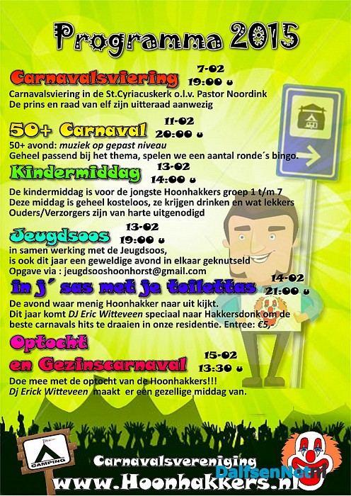 Programma Hoonhakkers – Carnaval 2015