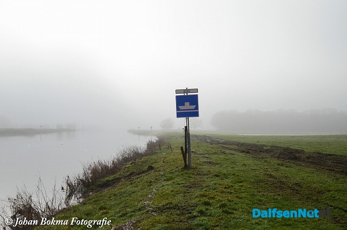 Ontstening Vecht nu ook vlakbij pontje - Foto: Johan Bokma