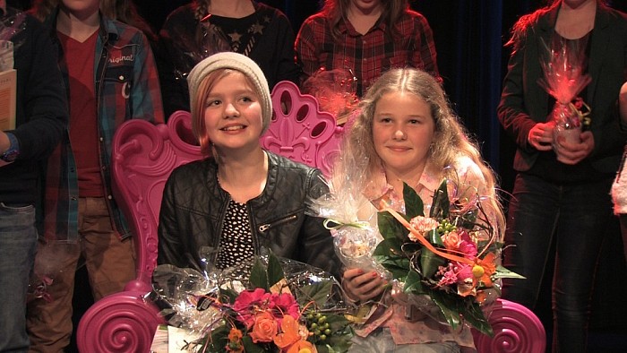 Noor Pleizier wint regionale voorleeswedstrijd - Foto: Eigen geleverde foto