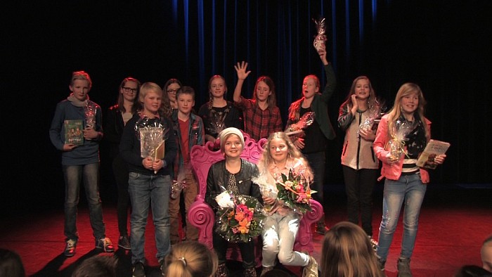 Noor Pleizier wint regionale voorleeswedstrijd - Foto: Eigen geleverde foto