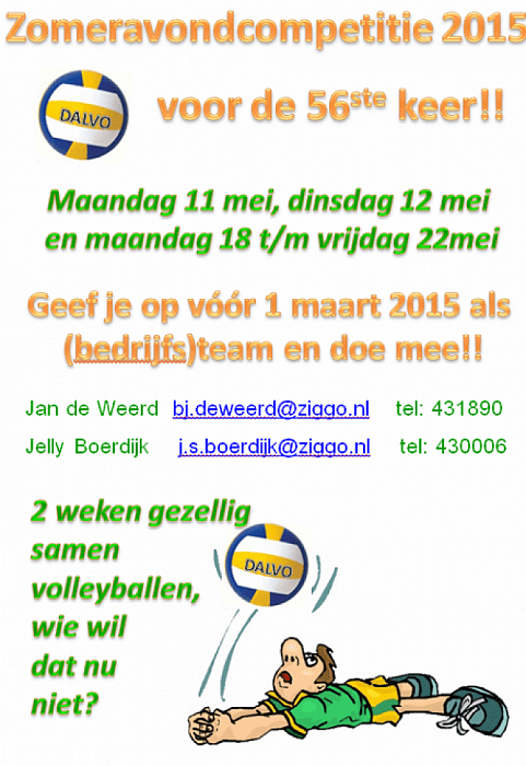 Dalvo volleybal - Foto: Eigen geleverde foto